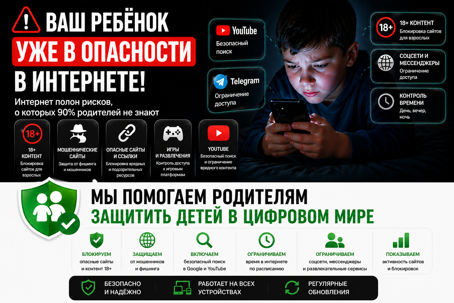 Безопасный интернет для детей в Казахстане — родительский контроль и защита от опасных сайтов
