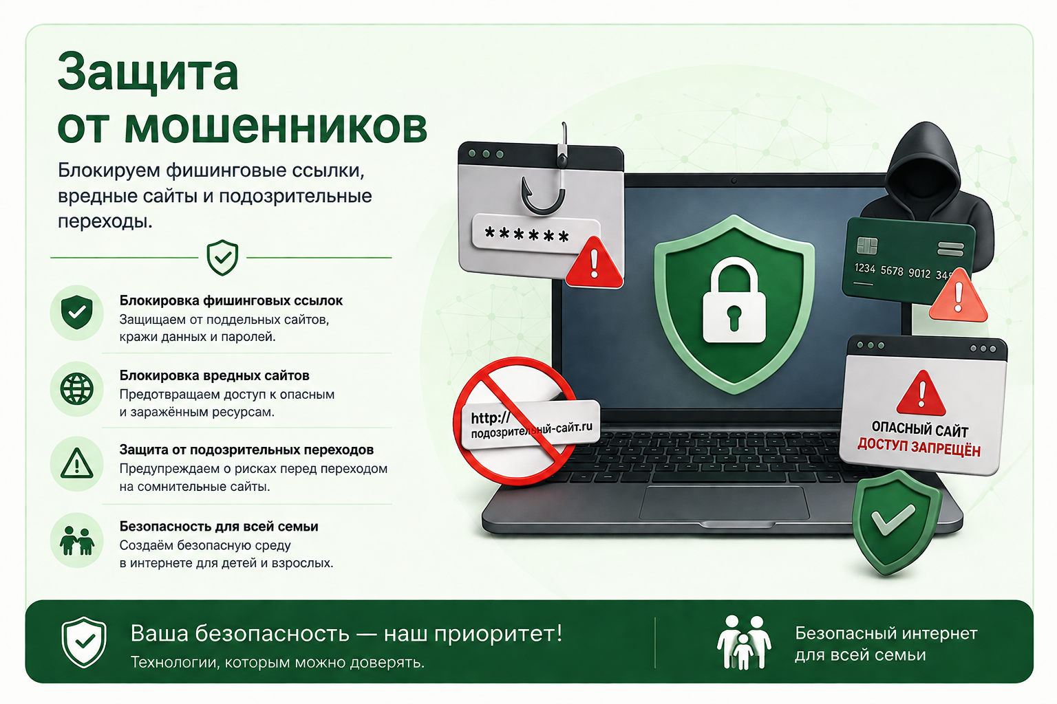 защита детей от мошенников в интернете