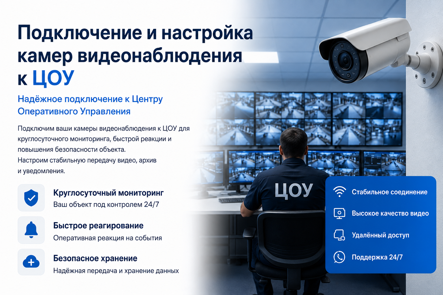 Подключение видеонаблюдения к ЦОУ Подключение и настройка камер видеонаблюдения к ЦОУ