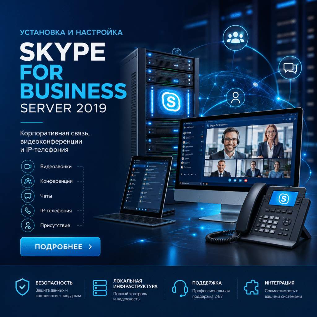 Установка и настройка Skype for Business Server в Астане и Алматы