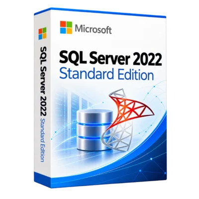 SQL Server 2022 Standard Edition — белая объёмная коробка продукта