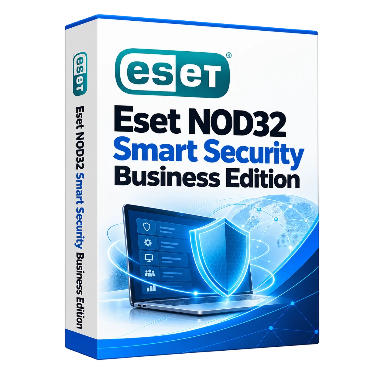 Eset NOD32 Smart Security Business Edition — белая объёмная коробка продукта