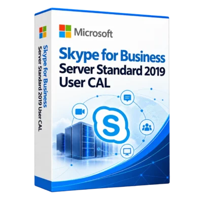 Skype for Business Server Standard 2019 User CAL — белая объёмная коробка продукта
