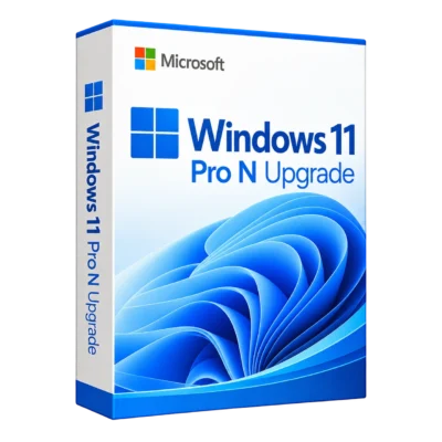 Windows 11 Pro N Upgrade — белая объёмная коробка продукта