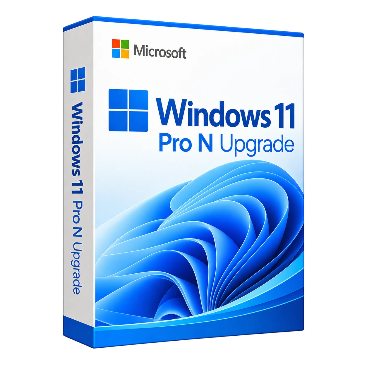 Windows 11 Pro N Upgrade — белая объёмная коробка продукта