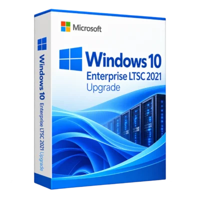 Windows 10 Enterprise LTSC 2021 Upgrade — белая объёмная коробка продукта