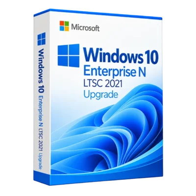 Windows 10 Enterprise N LTSC 2021 Upgrade — белая объёмная коробка продукта