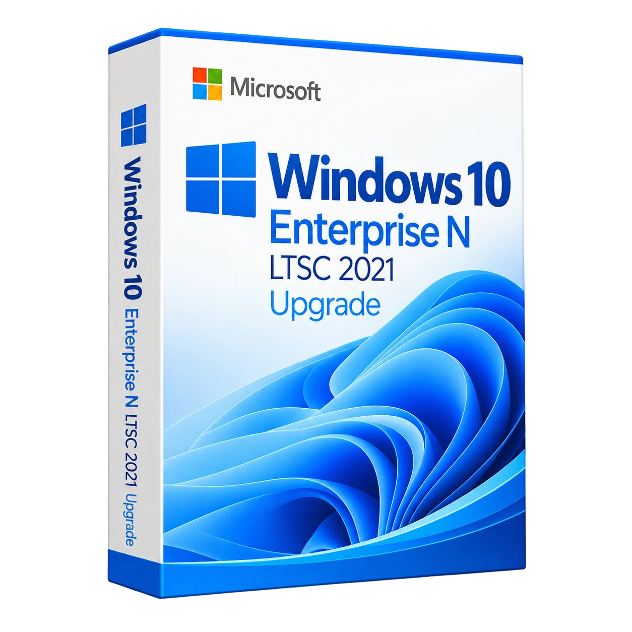 Windows 10 Enterprise N LTSC 2021 Upgrade — белая объёмная коробка продукта