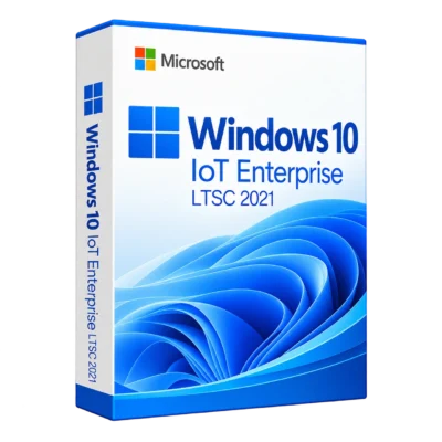 Windows 10 IoT Enterprise LTSC 2021 — белая объёмная коробка продукта