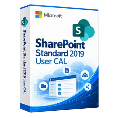 SharePoint Standard 2019 User CAL — белая объёмная коробка продукта