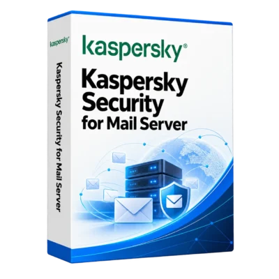Kaspersky Security for Mail Server — белая объёмная коробка продукта
