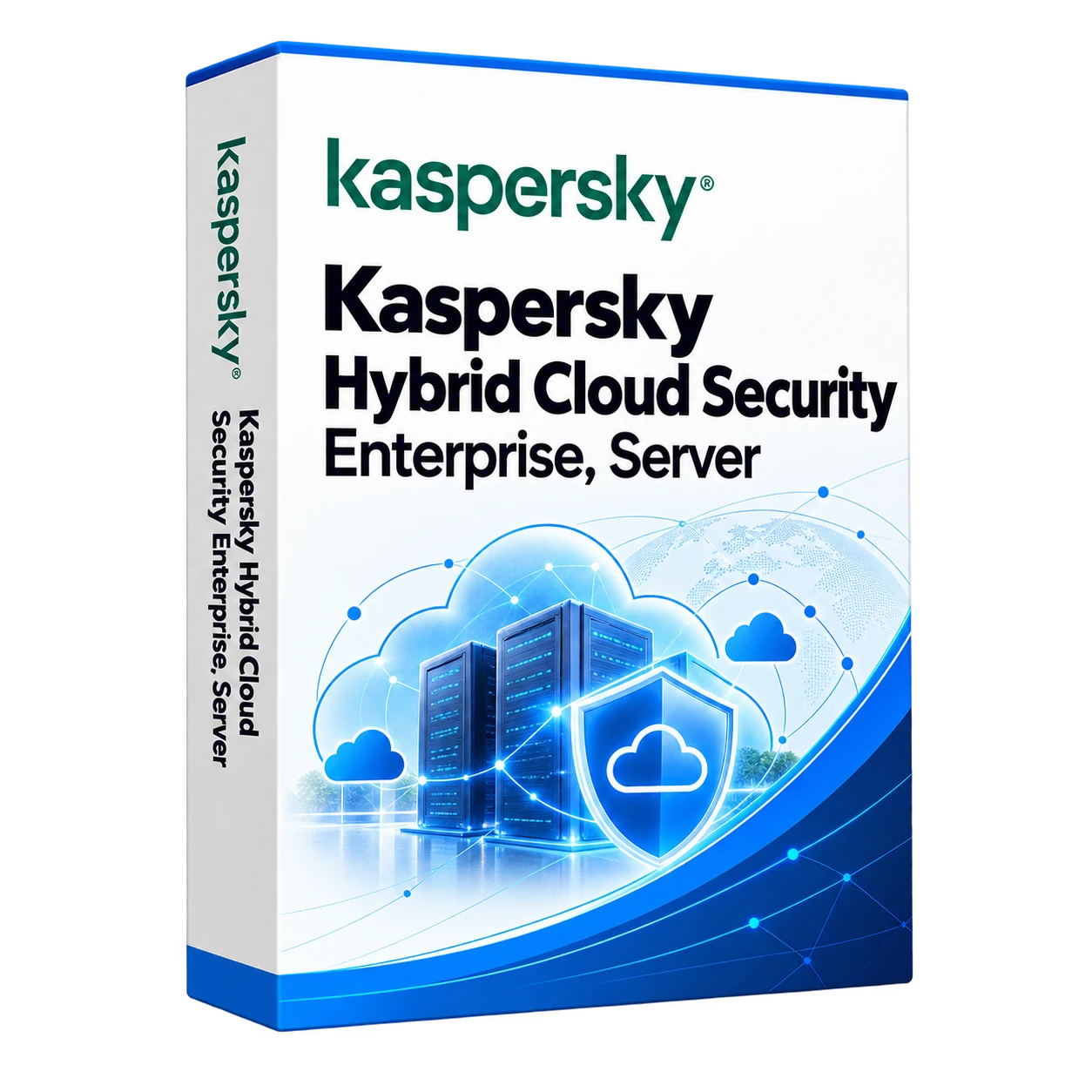 Kaspersky Hybrid Cloud Security Enterprise, Server — белая объёмная коробка продукта