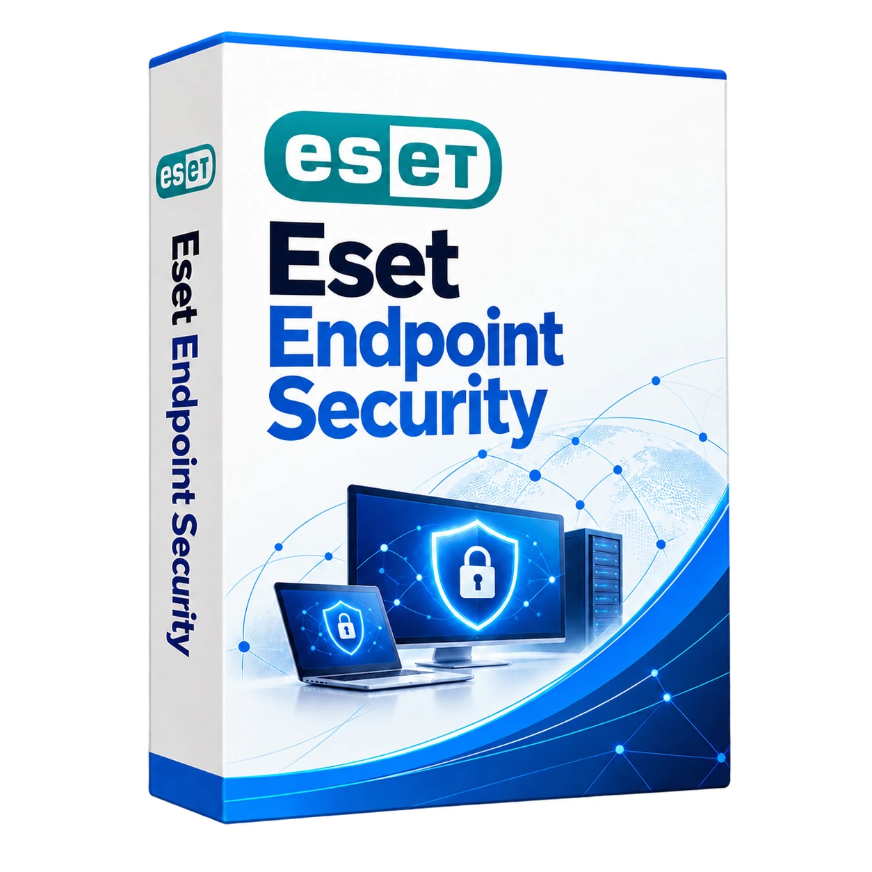 Eset Endpoint Security — белая объёмная коробка продукта