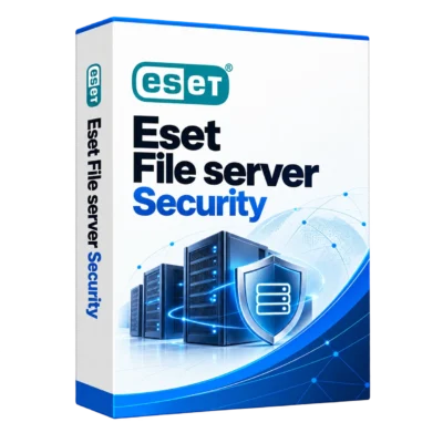 Eset File server Security — белая объёмная коробка продукта