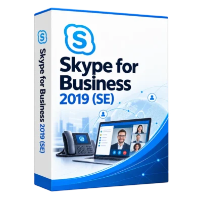 Skype for Business 2019 (SE) — белая объёмная коробка продукта
